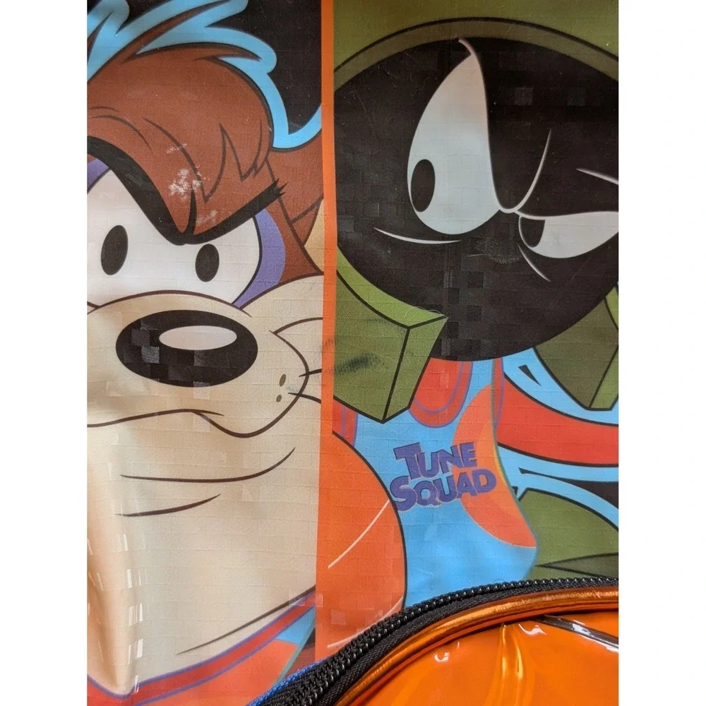 Looney Tunes Space Jam Tune Squad Backpack Bugs Bunny Daffy Duck Taz Blue Orange